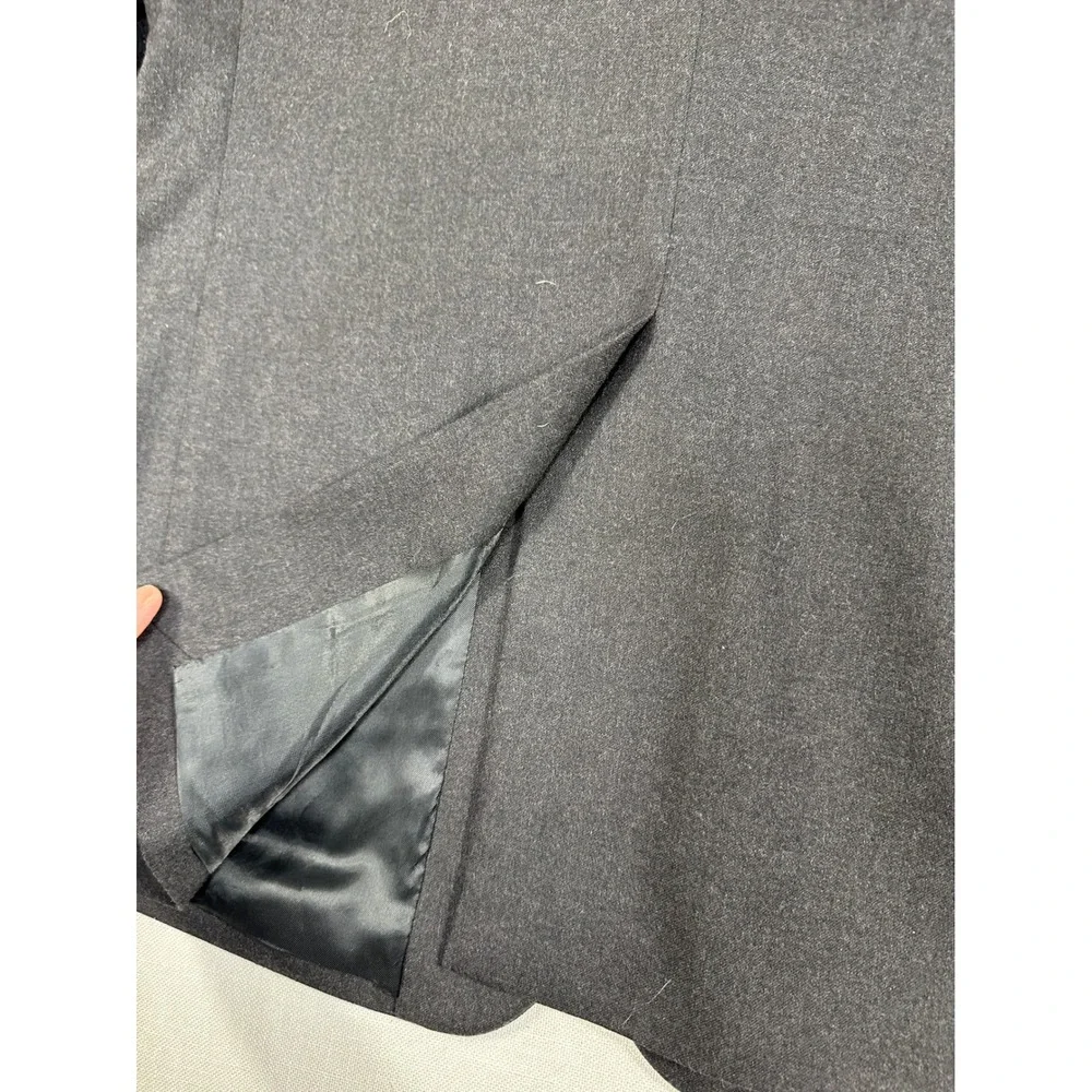 Banana Republic‎ Mens 42R Wool Blazer Charcoal Gray 2 Button Suit Jacket